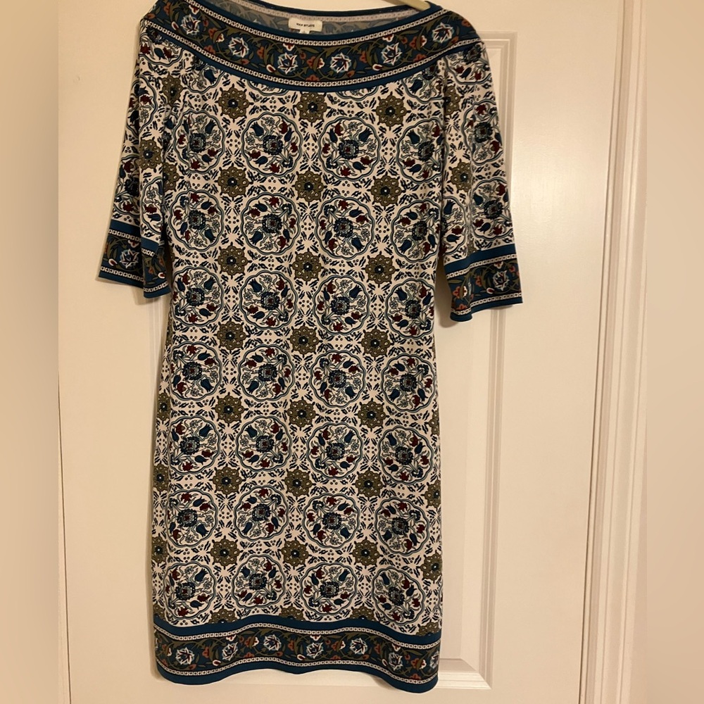 Max Studio Multicolor Patterned Dress Size Large
